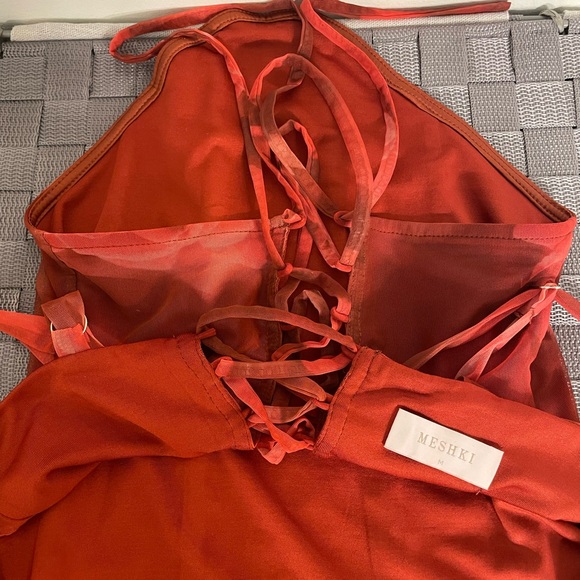 MESHKI Lace Up Corset Rose - Picture 3 of 4